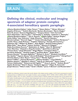 Defining the Clinical, Molecular and Imaging Spectrum of Adaptor