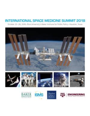 International Space Medicine Summit 2018