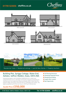 Building Plot, Spriggs Cottage, Water End, Ashdon, Saffron Walden