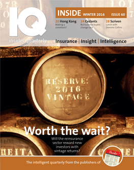 Worth the Wait? Will the Reinsurance Sector Reward New Investors with Vintage Returns?
