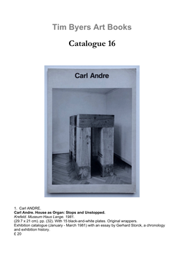 Catalogue 16