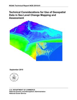 Technical Considerations for Use of Geospatial Data in Sea Level Change Mapping and Assessment
