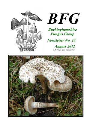 Buckinghamshire Fungus Group Newsletter No. 13 August 2012