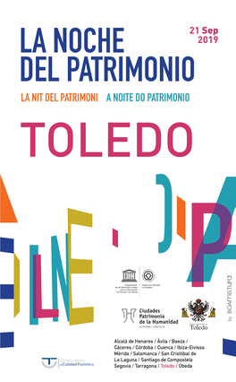 Folleto Noches De Patrimonio De Toledo2019.Indd