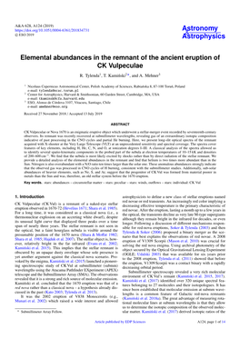 Elemental Abundances in the Remnant of the Ancient Eruption of CK Vulpeculae R