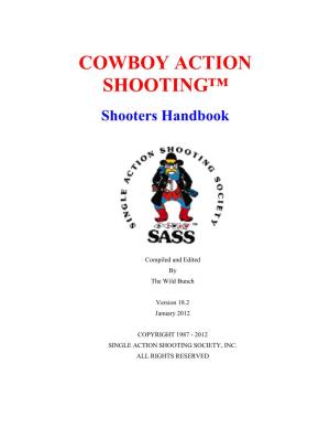 COWBOY ACTION SHOOTING™ Shooters Handbook