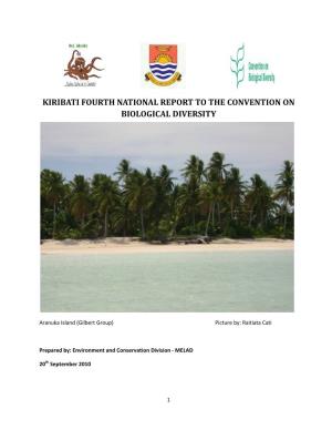 Kiribati Fourth National Report to the Convention on Biological Diversity