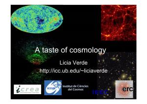 A Taste of Cosmology