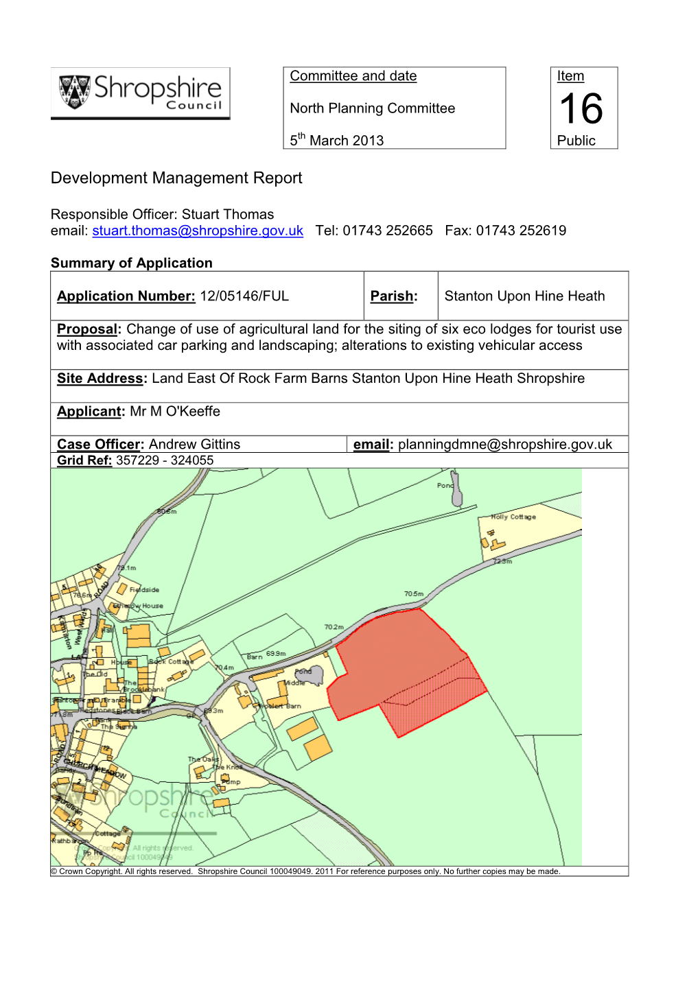 Development Management Report