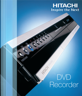 DVD Recorder Perfect Picture, Perfect Timing Entertainment Needs to Fit in with Your Lifestyle, So That You Can Enjoy It Whenever You Feel the Need