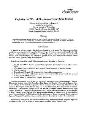 Exploring the Effect of Direction on Vector-Based Fractals