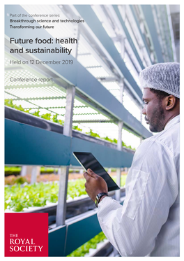 Future Food: Health and Sustainability Conference Report