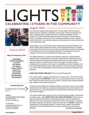 Lights Newsletter, Summer 2020