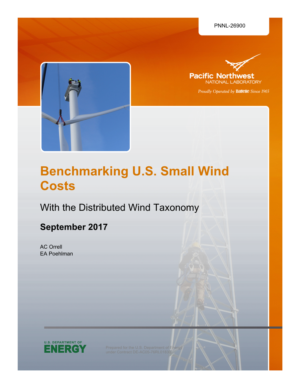 Benchmarking U.S. Small Wind Costs with the Distributed Wind Taxonomy