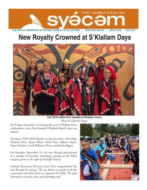 New Royalty Crowned at S'klallam Days