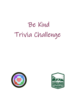 Be Kind Trivia Challenge