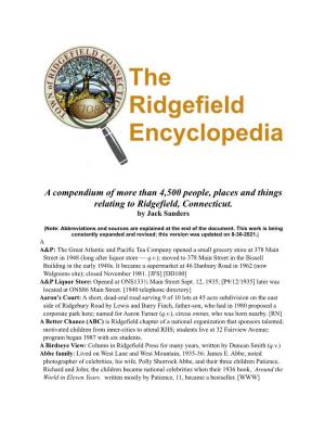 Ridgefield Encyclopedia 8-30-21