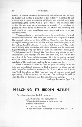 Preaching-Its Hidden Nature