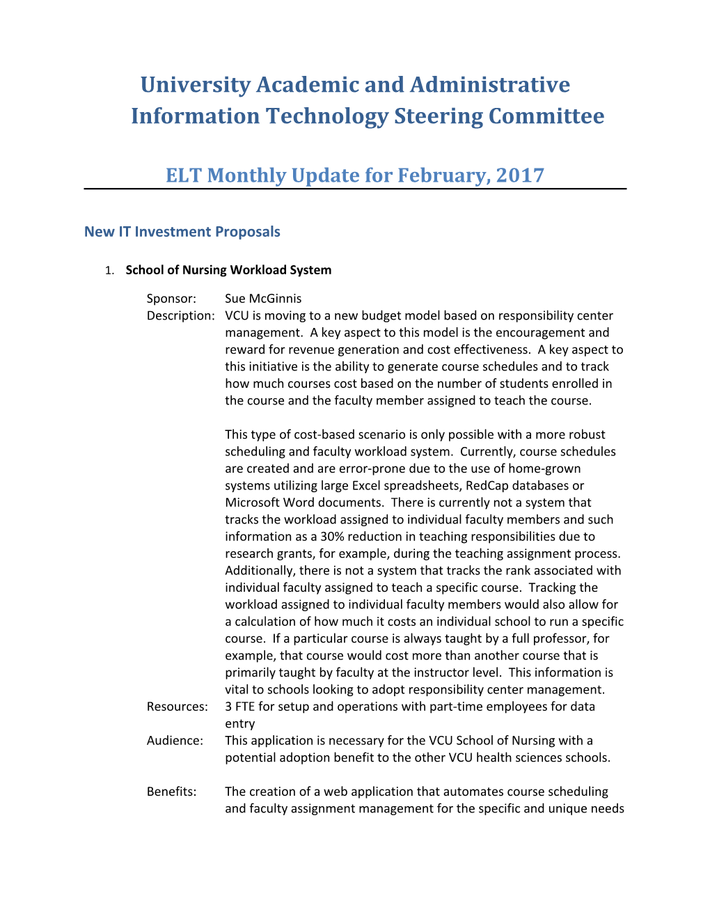 University Academic and Administrative Information Technology Steering Committee s1