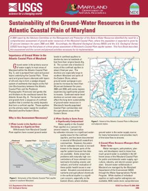 Importance of Ground Water in the Atlantic Coastal Plain of Maryland