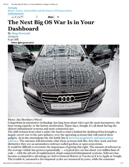 The Next Big OS War Is in Your Dashboard