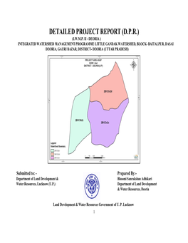 Detailed Project Report (D.P.R.) (I.W.M.P