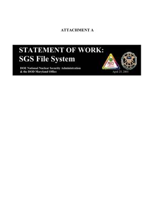 STATEMENT of WORK: SGS File System