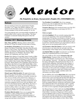 Notices October 2011 Meeting Minutes