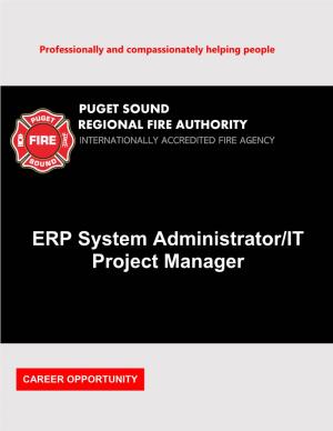 ERP System Administrator/IT Project Manager