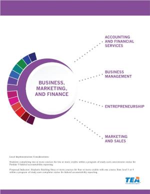 Business, Marketing, and Finance