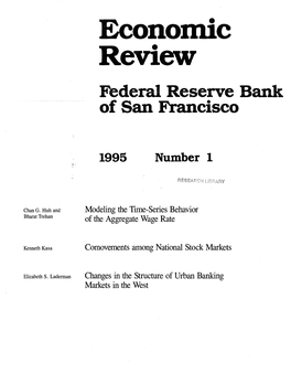 Economic Review Federal Reserve Blylk of San Francisco