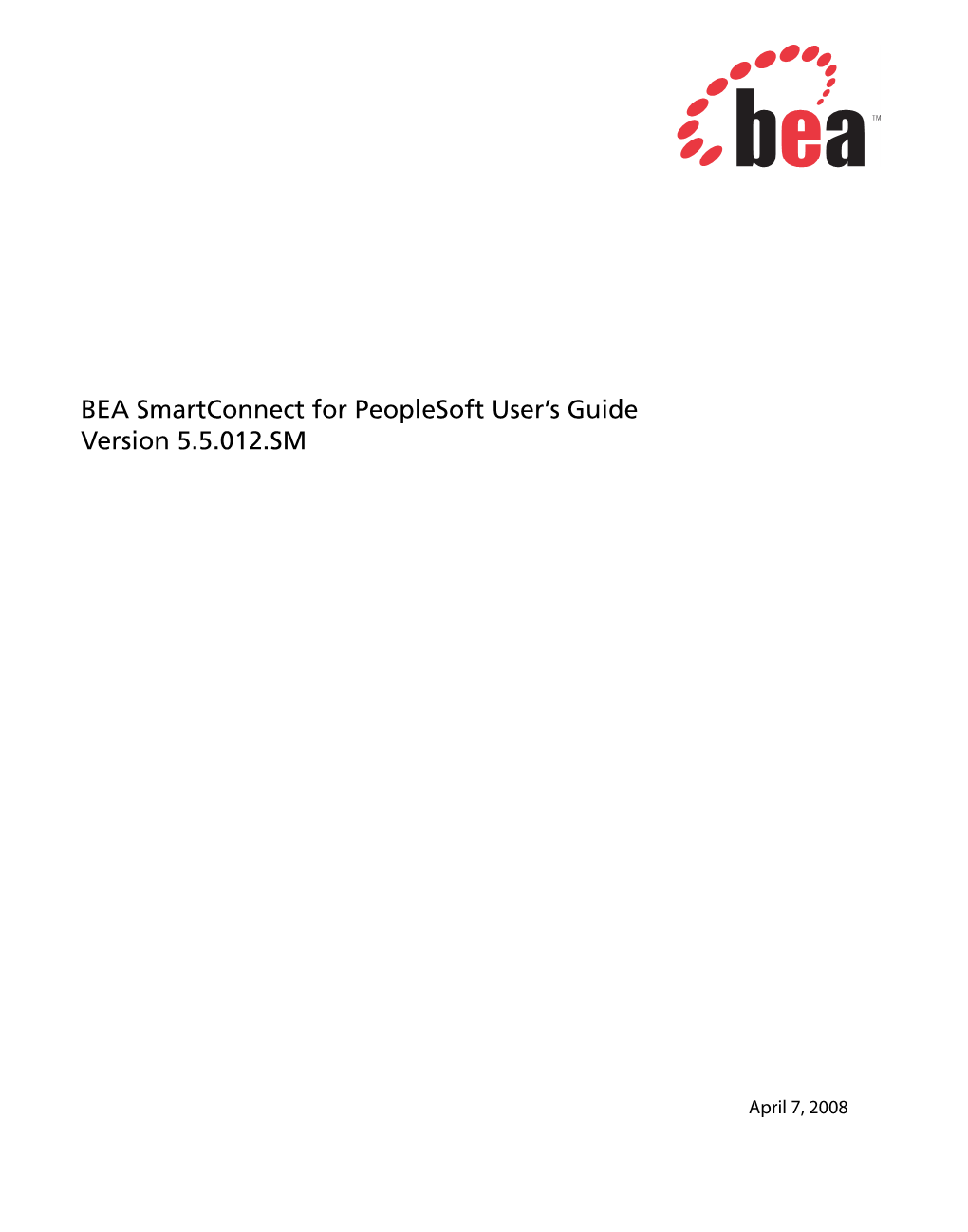 BEA Smartconnect for Peoplesoft User's Guide