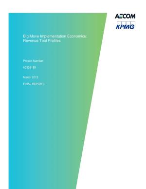 Big Move Implementation Economics: Revenue Tool Profiles