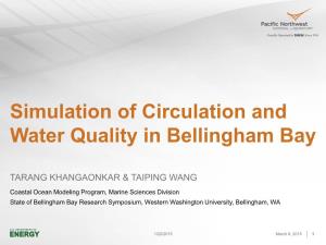 Simulation of Circulation and Water Quality in Bellingham Bay