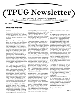 TPUG Newsletter