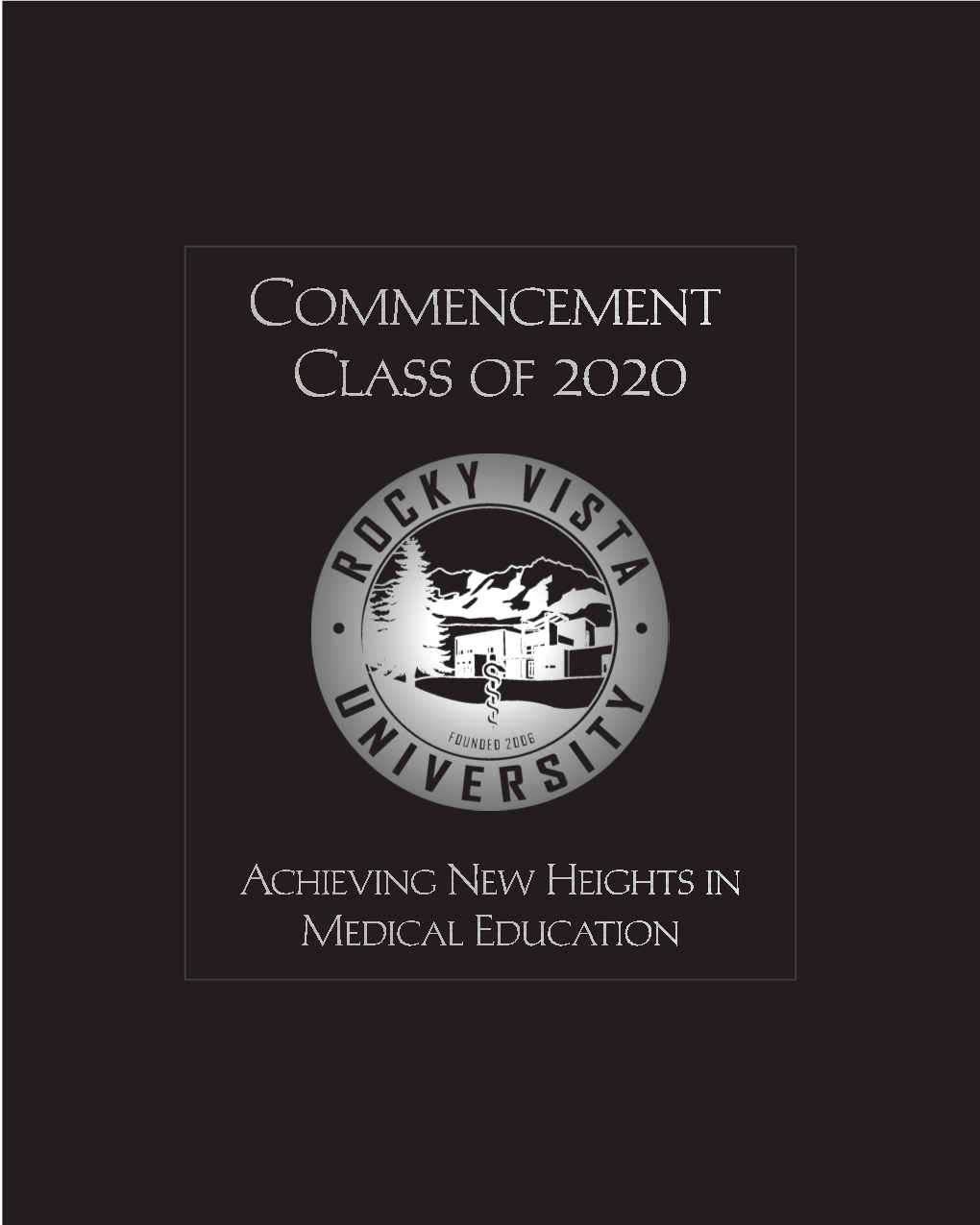 RVU Class of 2020 Commencement Program (PDF)