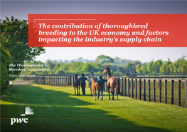 The Contribution of Thoroughbred Breeding to the UK Economy and Factors Impacting the Industry's Supply Chain
