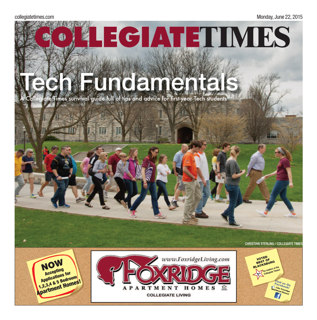 Collegiatetimes.Com Monday, June 22, 2015 COLLEGIATETIMES Tech Fundamentals