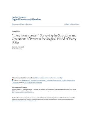 Surveying the Structures and Operations of Power in the Magical World of Harry Potter Aaron D