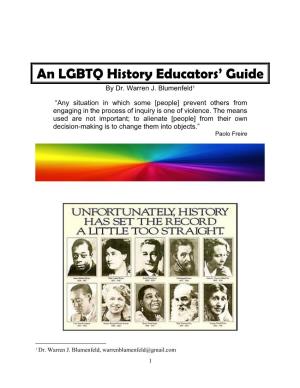 An LGBTQ History Educators' Guide