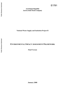 Environmental Impact Assessment Framework