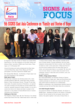 5Th SIGNIS East Asia Conference on 'Family and Stories of Hope'