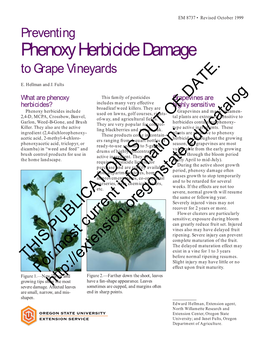 Preventing Phenoxy Herbicide Damage to Grape Vineyards