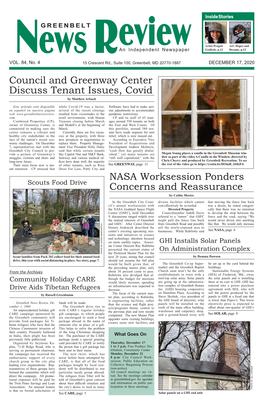 Council and Greenway Center Discuss Tenant Issues, Covid by Matthew Arbach