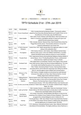 TPTV Schedule 21St - 27Th Jan 2019