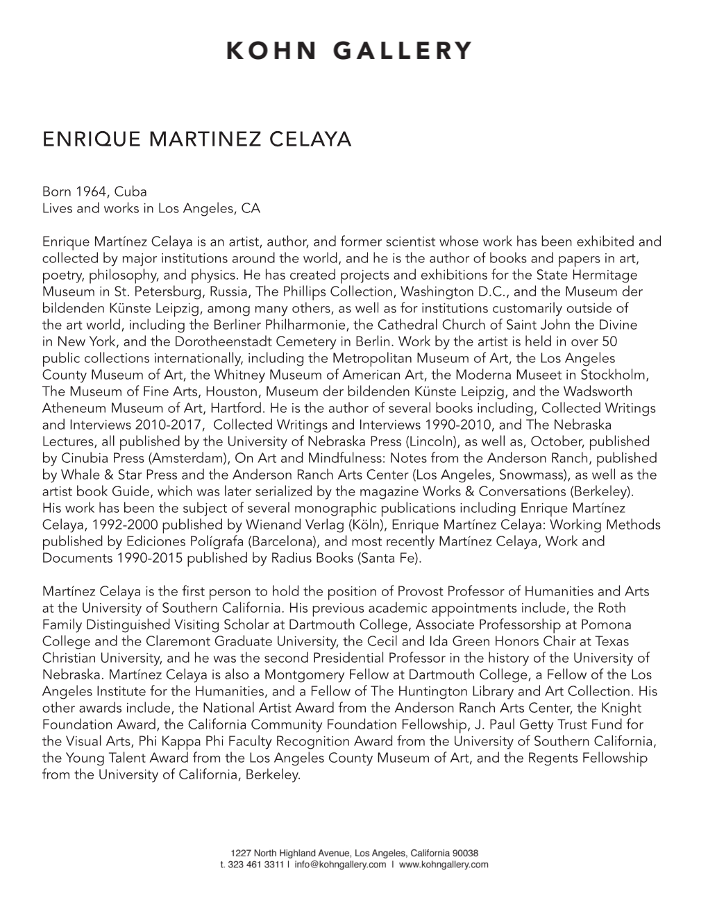 Enrique Martinez Celaya