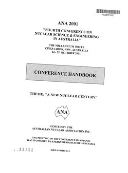 Ana 2001 Conference Handbook