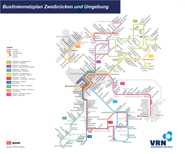 Busliniennetzplan Zweibrücken Und Umgebung