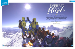Trek & Mountain Magazine Covering Our Everest Flash