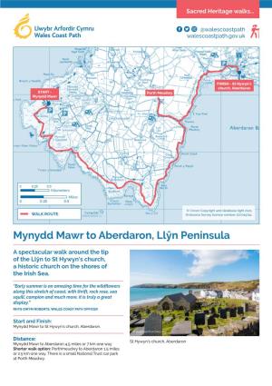 Mynydd Mawr to Aberdaron, Llŷn Peninsula
